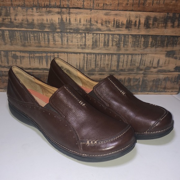 Clarks Un Structured Leather Flats 11M - Picture 11 of 11